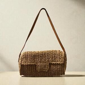 andwoven Straw Shoulder Bag